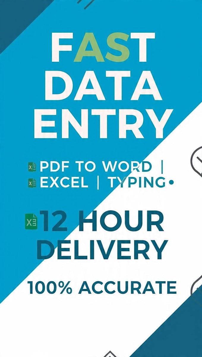 to fast deta entry excel pdf to