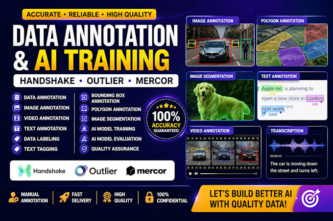do ai training, data annotation, handshake, mercor and outlier