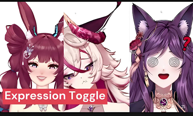 design and rig custom live2d vtuber models vtuber rigging and 3d vtuber avatars