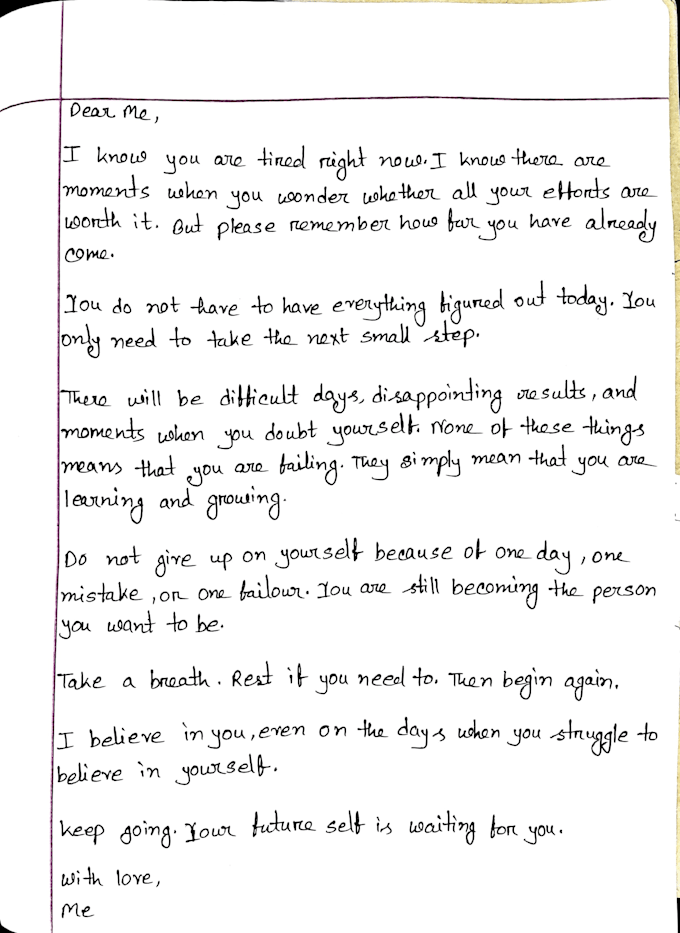 provide neatly handwritten notes