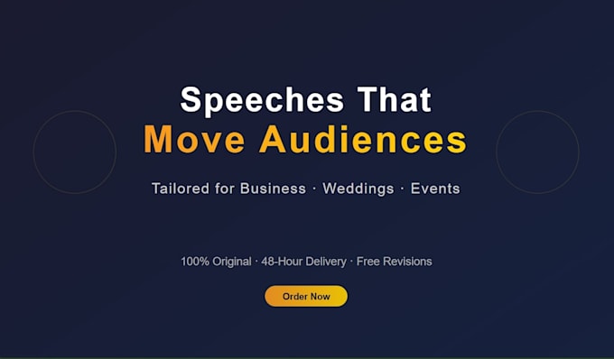 write a persuasive and impactful speech for you