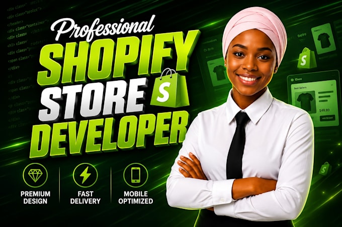 setup shopify store, shopify dropshipping website and shopify them customization