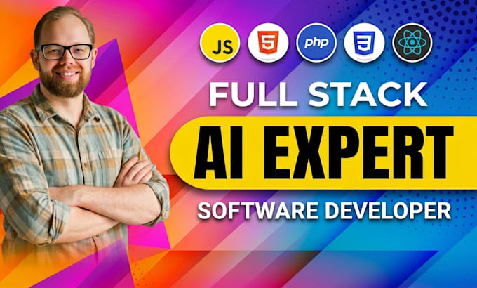 do custom ai software, full stack, web application, ai software developer ai web