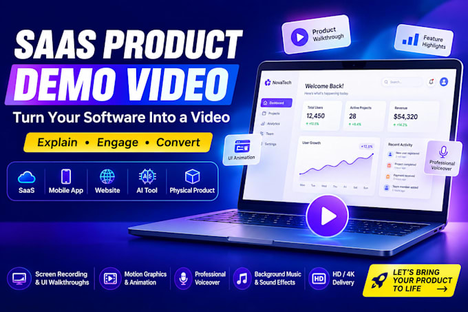 create a saas onboarding video, software tutorial and product walkthrough