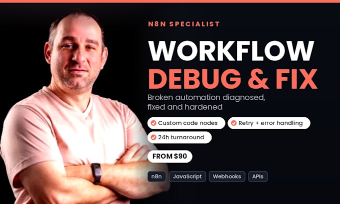 fix, debug or build your n8n workflow and automation