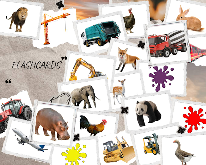 create custom printable flashcards for children, toddlers, and preschool