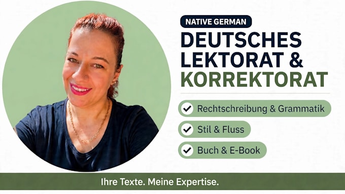 proofread and edit your german ebook or book