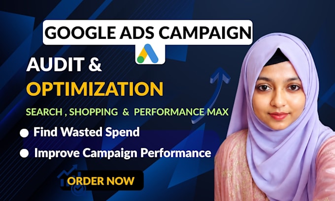 audit, fix and optimize google search ads, shopping and performance max campaign
