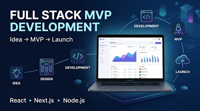 do full stack mvp development and web application development
