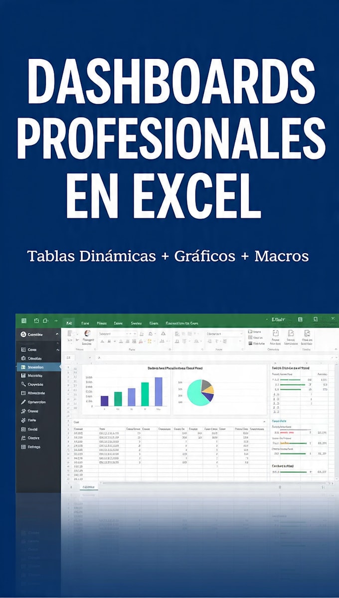 te haré gráficos y reportes profesionales en excel