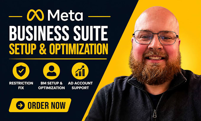 setup, optimize meta business suite, ad account restriction, bm suspension fix