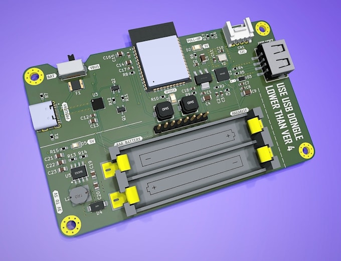 design custom usb esp32 pcb with schematics, pcb layout, gerber and bom files
