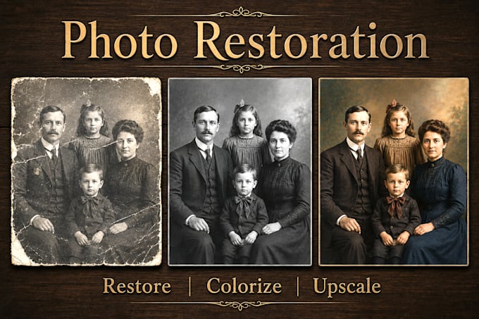 professionally restore your vintage photos
