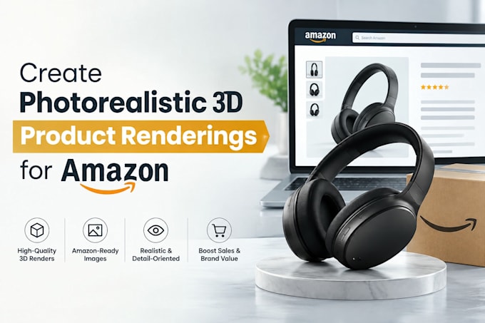 create photorealistic 3d product renderings for amazon