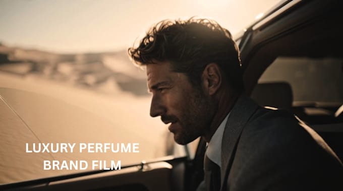 create a cinematic luxury perfume commercial video