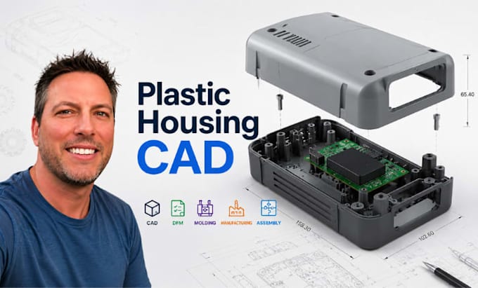 engineer plastic housing cad models product manufacturing requirements