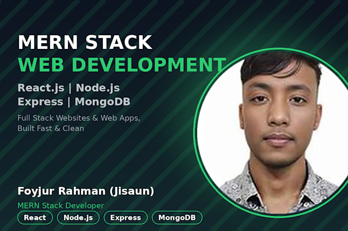 develop a full stack mern web application with react and node js