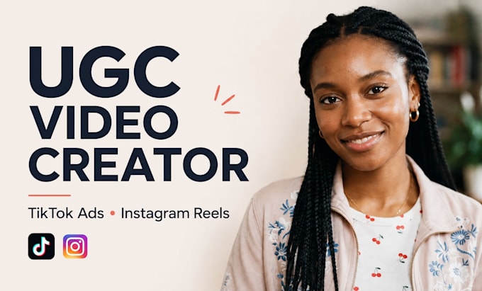 edit, create female authentic ugc video for tiktok ad instagram reel ugc creator