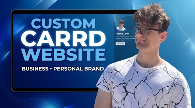 design a custom carrd portfolio for artists and freelancers