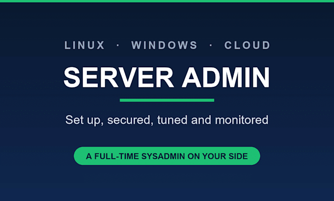 do linux and windows server administration, SSL, dns, webhosting setup and fixes