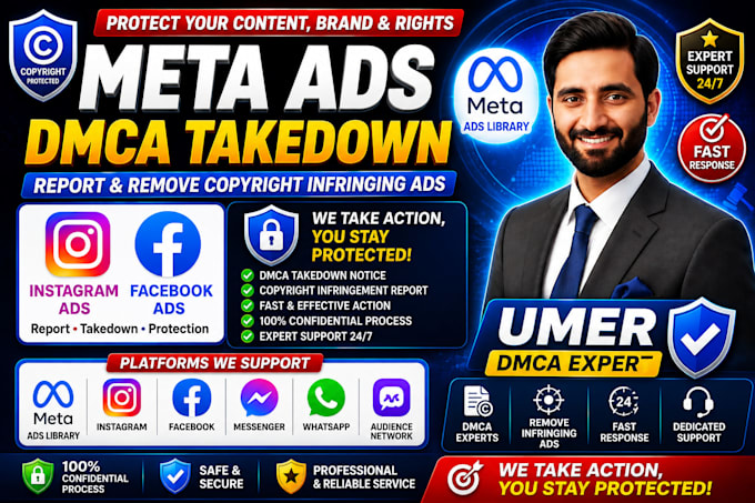 report meta ads for copyright infringement and dmca takedown