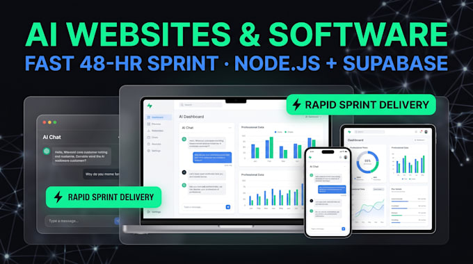 build your ai website and software in rapid sprint