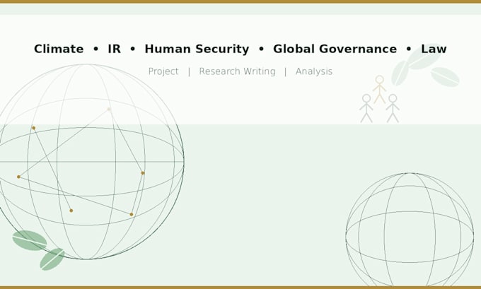 create climate and international relations research