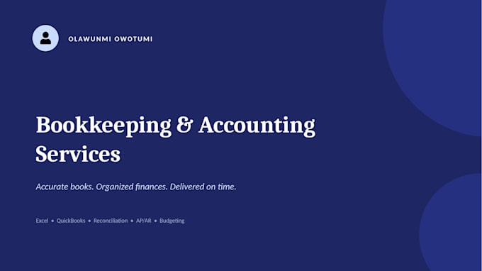 provide professional bookkeeping and accounting services