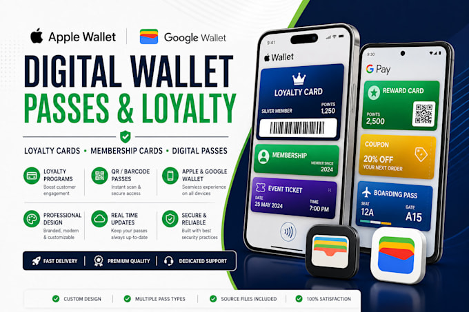create apple and google wallet passes, loyalty cards and digital passes
