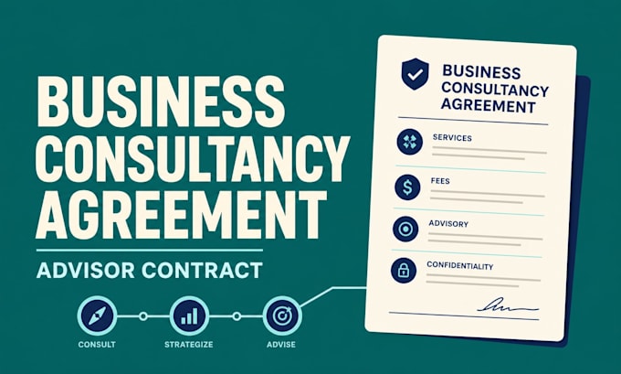 draft a customized business consultancy agreement and advisor contract