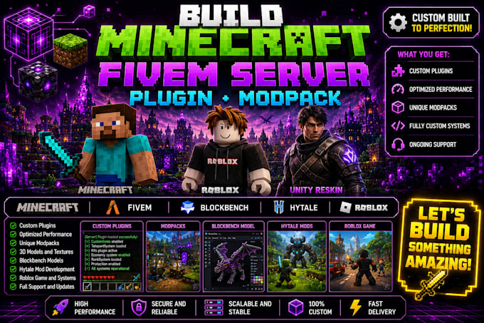 reskin unity game build custom minecraft modpack roblox edit scripter hytale