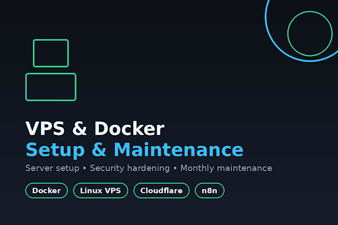 set up and maintain your vps or docker server monthly