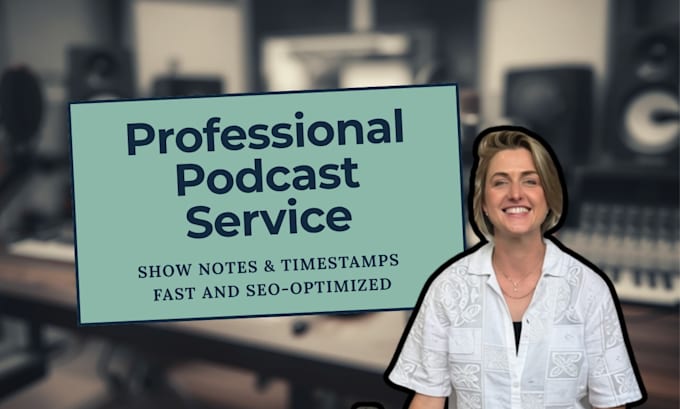 create SEO optimized podcast show notes and timestamps