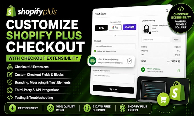customize shopify plus checkout with checkout extensibility