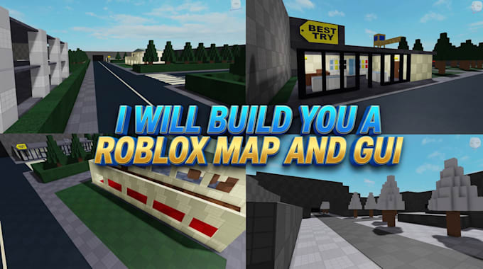 build you a roblox map and gui