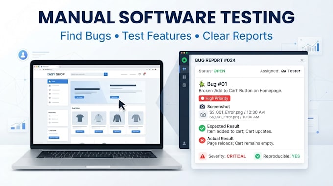 manually test your website and report bugs