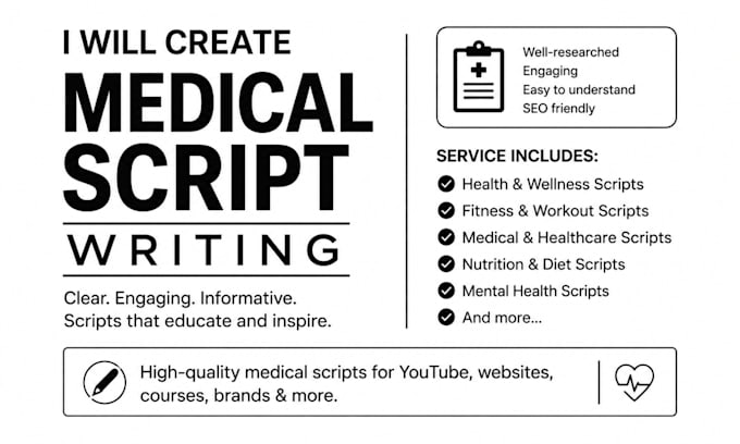 write a professional medical script for you