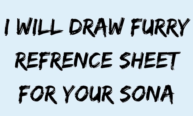 draw furry reference sheet