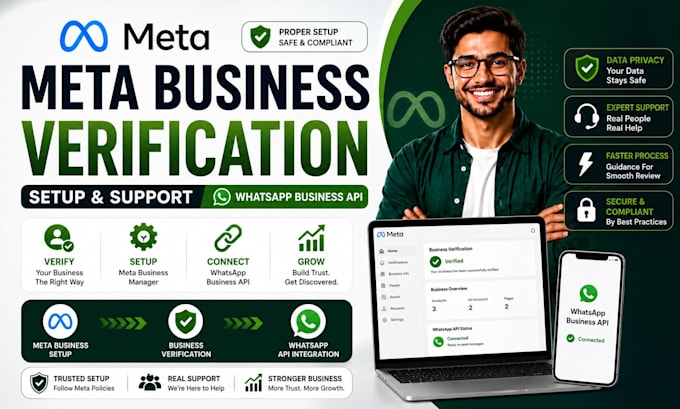 fix meta business verification setup whatsapp api meta business manager suite