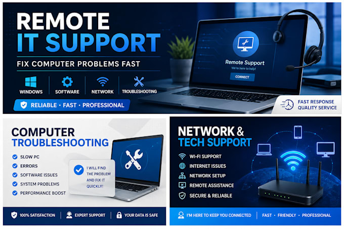 fix computer problems and provide remote IT support