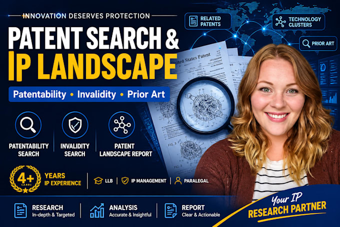 do patentability search, patent invalidity search with patent landscape report