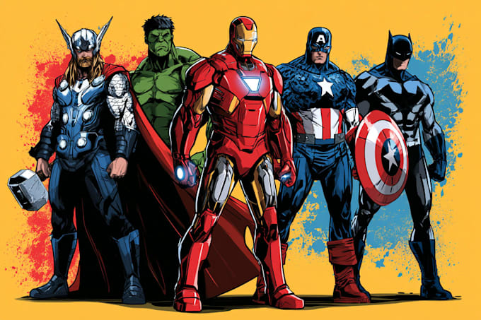 comic book illustration with comic book illustrator