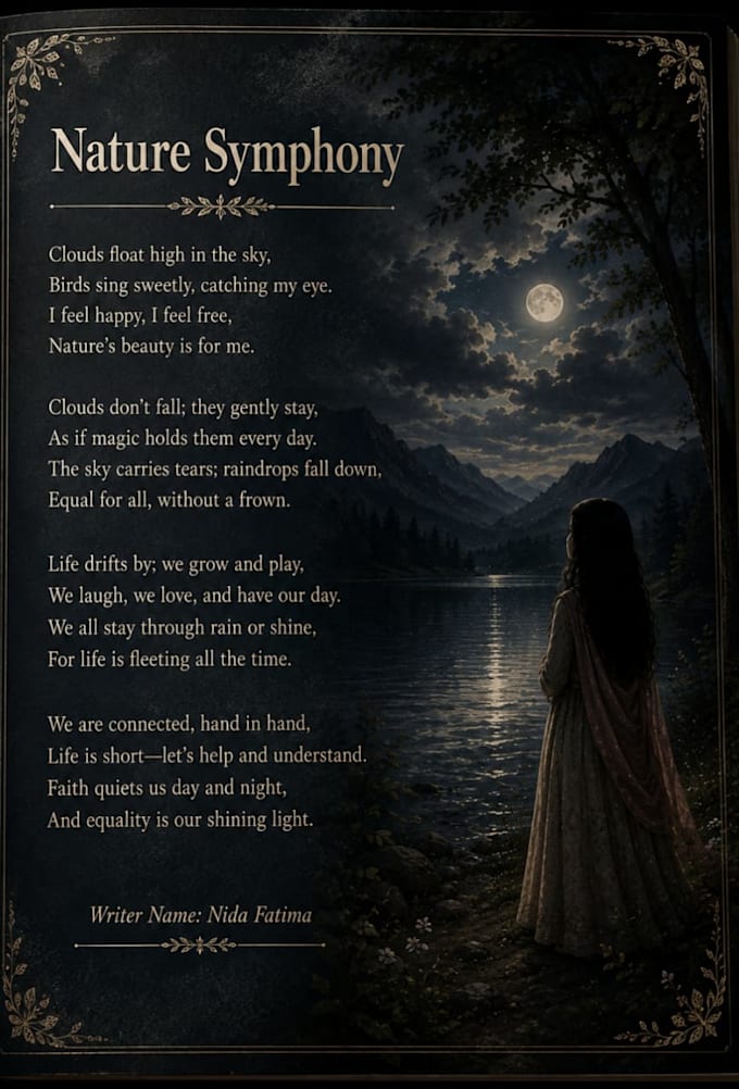 write beautiful and original poems for you