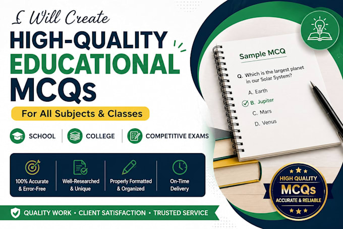 create engaging educational content and mcqs for students