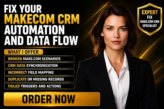 fix your makecom CRM automation and data flow