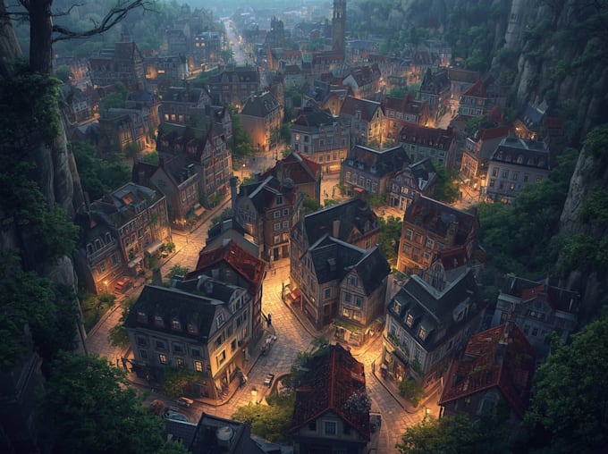 draw your intricate cities and favorite sceneries