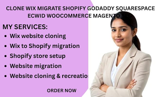 clone wix migrate shopify godaddy squarespace ecwid woocommerce magento seo