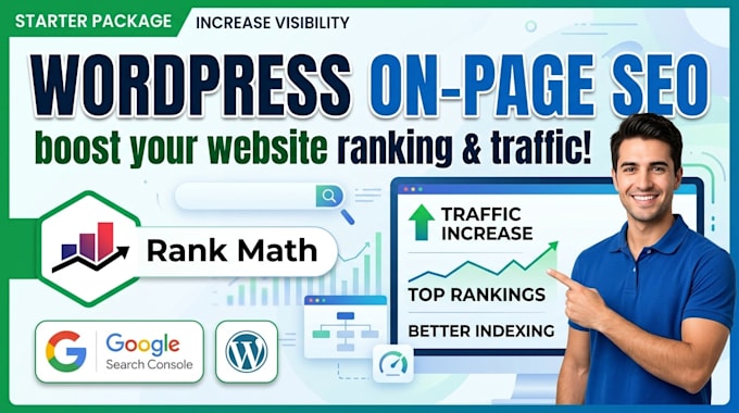 do wordpress on page seo setup rank math google search console