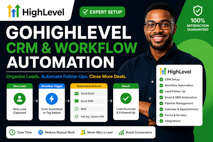 setup gohighlevel CRM and workflow automation