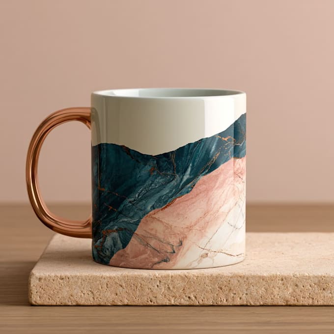 create a custom coffee mug design